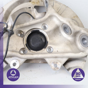 14-19 BMW F16 X6 X5 Front Left Driver Spindle Knuckle Hub w/ Shield OEM