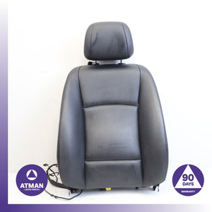 14-16 BMW F10 535i Front Right Upper Seat Cushion w/ Headrest Black OEM