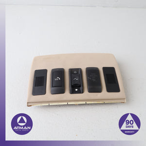 04-10 BMW E60 528i 550i Front Overhead Console Sunroof Switch Cover Trim OEM