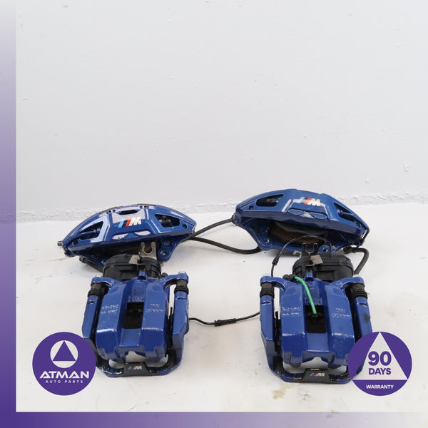 19-22 BMW G22 M440i 430i 330i M40i Front & Rear Brake Caliper Set Blue OEM 54k