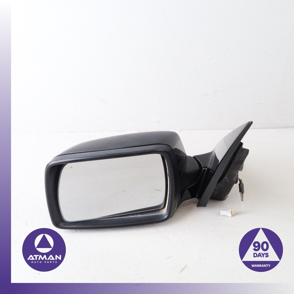 04-06 BMW E83 X3 Left Side Rear View Door Mirror Black 51163452701 OEM