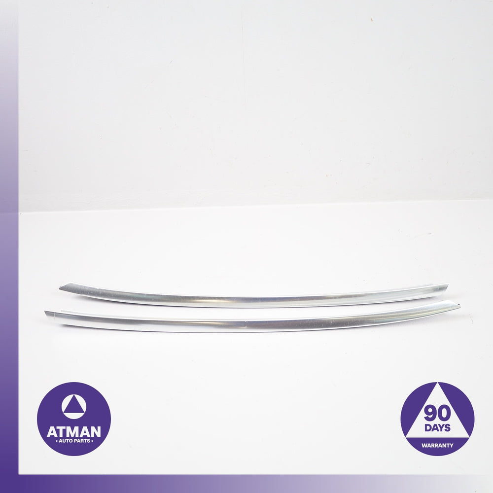 BMW F12 650i 640i Front Left &amp; Right Windshield Panel Molding Set Chrome OEM