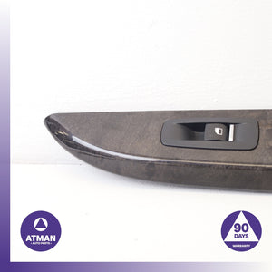BMW F06 650i Gran Coupe Front Right Interior Door Cover Panel Wood w/ Switch OEM