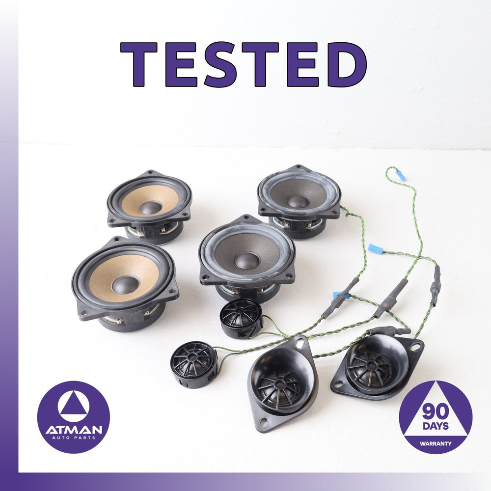 02-15 BMW E60 535i 750Li Hi-Fi Interior Speaker Tweeter Loudspeaker Set OEM