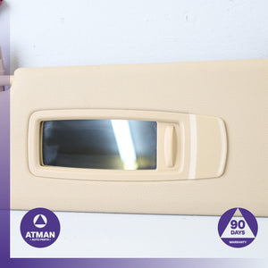 BMW F25 X3 Left Driver Side Sunvisor Sun Visor Beige OEM