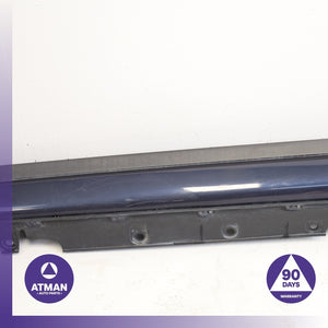 14-18 BMW F15 X5 Left Driver Side Skirt Rocker Panel Blue 7308055 OEM — photo 3