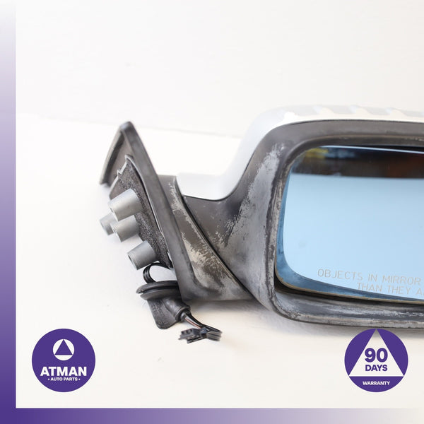 01-06 BMW E46 325Ci 330Ci Right Side Rear View Door Mirror Silver OEM