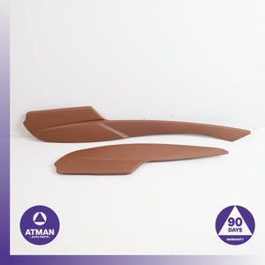 BMW F06 650i Gran Coupe Left & Right Center Console Leather Trim Cover Set OEM