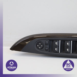 BMW F12 650i Front Left Interior Door Cover Panel Wood w/ Switch 7258381 OEM