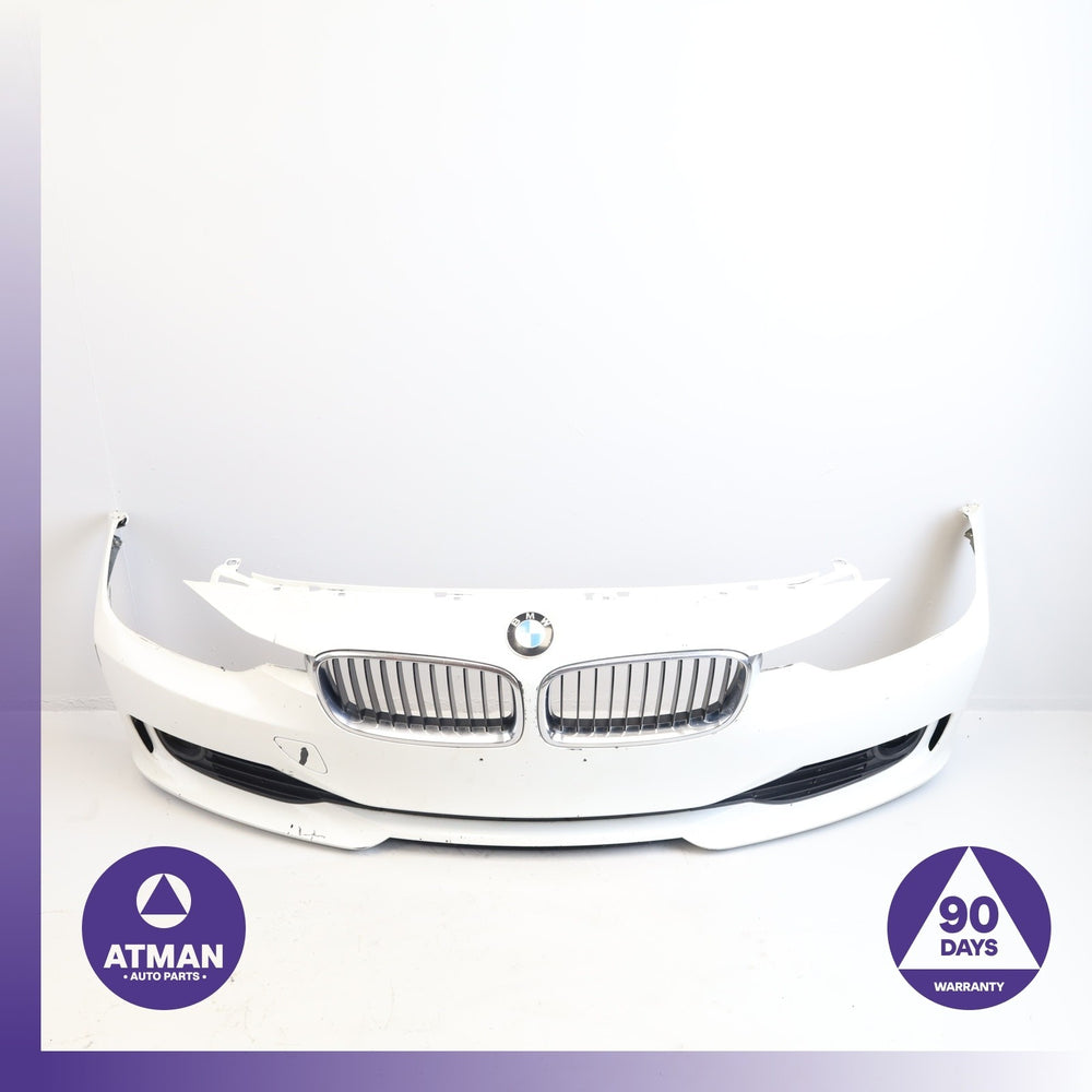 12-15 BMW F30 320i 328i 335i ActiveHybrid3 Front Bumper Cover Panel White OEM