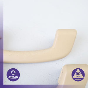BMW F25 X3 Front &amp; Rear Interior Upper Roof Grab Handle Beige Set OEM