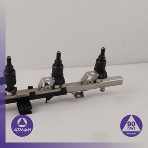 01-06 BMW E46 325i Z3 Z4 330i 3.0L Fuel Gas Rail w/ Injectors 13537546245 OEM