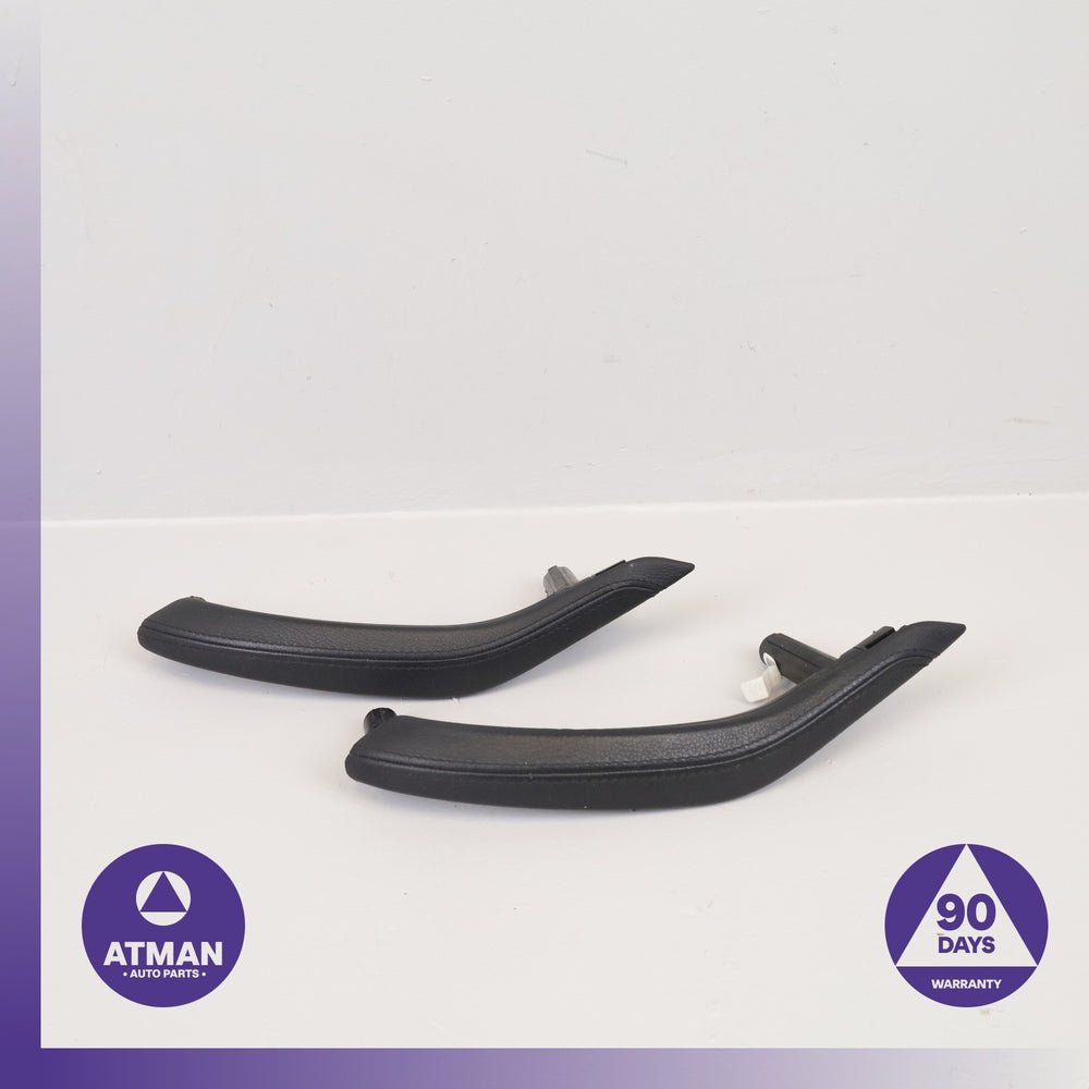 BMW F16 X6 X6M Front &amp; Rear Right Door Panel Grab Handle Trim Set Black OEM