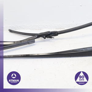 BMW F07 535i 550i GT Front Windshield Wiper Arm w/ Blade Set OEM