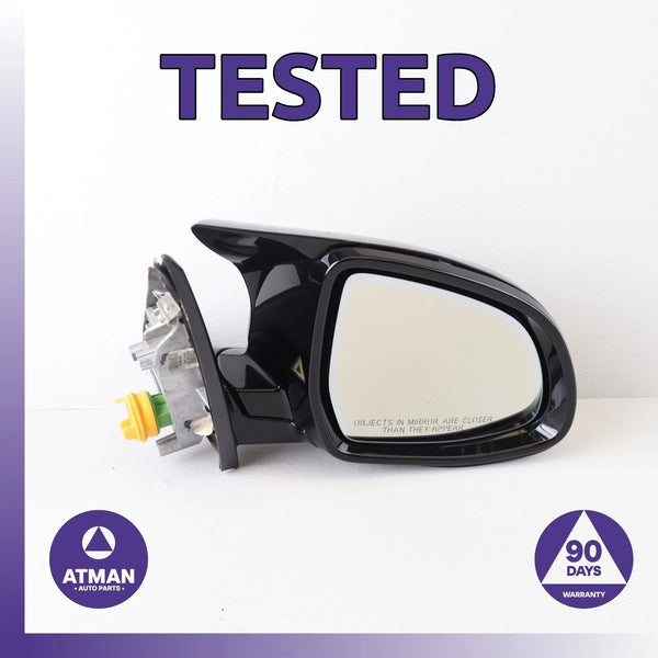 14-16 BMW F15 X5 Right Side Rear View Door Mirror w/ Blind Spot & Camera OEM
