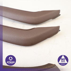 BMW F26 X4 Front &amp; Rear Door Panel Grab Handle Trim Set Brown OEM