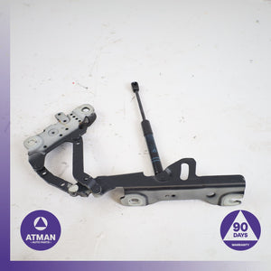 BMW F30 320i Left Side Hood Bonnet Hinge Set w/ Cylinder Strut OEM