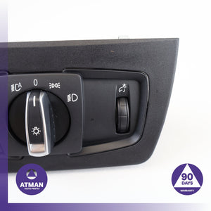 12-18 BMW F30 330i 335i M3 Headlight Fog Light Switch Control Module w/ Trim OEM
