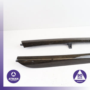 BMW F15 X5 Front Right &amp; Left Center Console Cover Panel Set Wood OEM