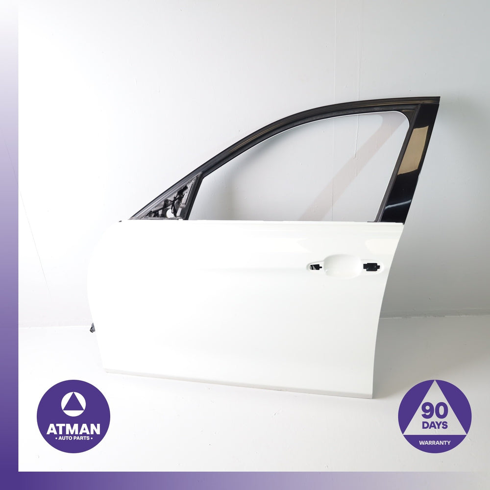 12-18 BMW F30 328i Front Left Side Door Shell Panel White 41007298565 OEM
