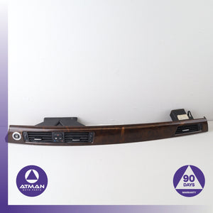06-08 BMW E90 335i 328i A/C AC Air Vent Grille Wood Trim w/ Switch OEM
