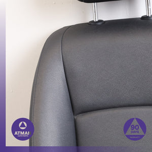 14-16 BMW F10 528i Front Left Upper Seat Cushion w/ Headrest Black OEM