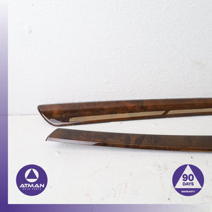 08-10 BMW E60 535i 550i Front & Rear Right Interior Door Panel Wood Trim Set OEM
