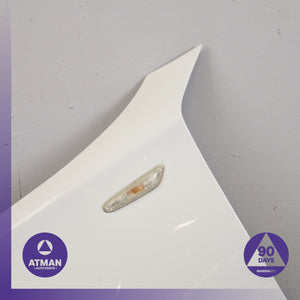 08-13 BMW E88 128i Front Left Driver Fender Cover Panel White 41357133227 OEM