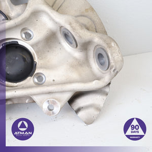 14-19 BMW F16 X6 X5 Front Left Driver Spindle Knuckle Hub w/ Shield OEM