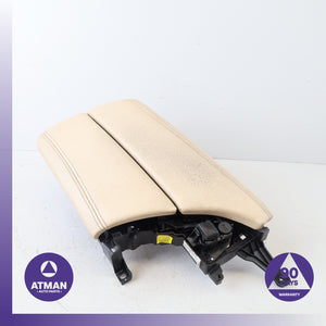11-16 BMW F10 550i 528i 535i Front Center Console Armrest Arm Rest Beige OEM