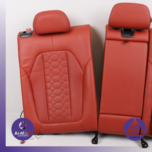 20-25 BMW F98 F97 X4M X3M Rear Left &amp; Right Upper Seat Cushion Set Red OEM