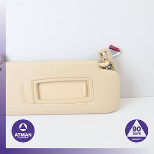 BMW F25 X3 Right Passenger Side Sunvisor Sun Visor Beige OEM