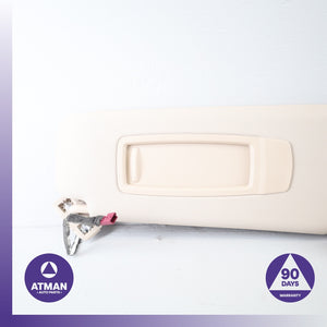 BMW F15 X5 Right Passenger Side Sunvisor Sun Visor Beige 51167353960 OEM