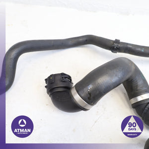 BMW E93 328i Engine Cooling Radiator Thermostat Hose Line Set OEM