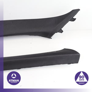 BMW F15 X5 Front Left &amp; Right A-Pillar Cover Panel Trim Set Black OEM