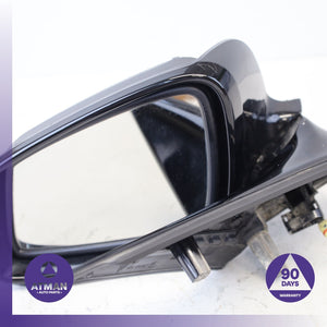 11-13 BMW F10 550i ActiveHybrid 5 Left Driver Side Rear View Door Mirror Black O