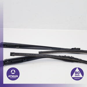 BMW F12 650i 640i Left &amp; Right Windshield Washer Wiper Arm Blade Set OEM
