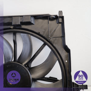 14-19 BMW F15 X5 X6 3.0L Engine Motor Radiator Cooling Fan Motor w/ Shroud OEM