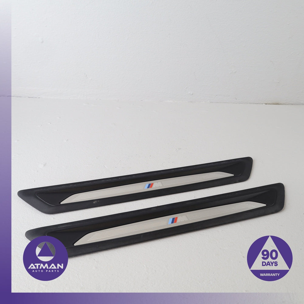12-20 BMW F36 430i M-Sport Front Left & Right Door Sill Scuff Trim Panel OEM