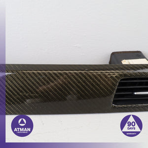 BMW E90 335i Dashboard A/C AC Air Vent Grille Wood Trim w/ Switch OEM