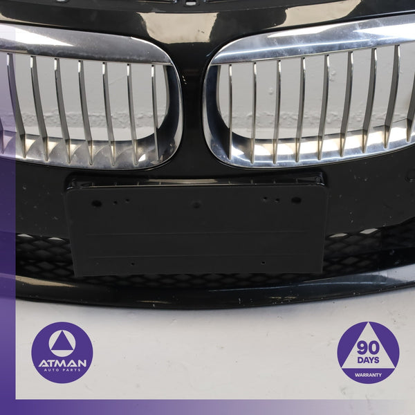 08-10 BMW E64 650i Front Bumper Cover Panel w/ Park Assist Black 51117184688 OEM