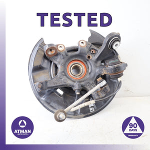 07-13 BMW E88 128i 328i Rear Left Spindle Knuckle Hub w /Shield OEM