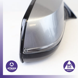 14-17 BMW F07 535i 550i GT Shadow Line Right Side Rear View Door Mirror Gray OEM
