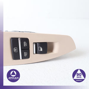 09-19 BMW F02 750i 740i Rear Right Window Window Lifter Switch Beige 9352183 OEM — photo 4