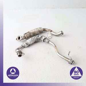 08-10 BMW E60N 535i Engine Motor Turbocharger Oil Coolant Line Set OEM
