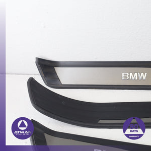 04-10 BMW E60 535i 550i Front & Rear Sill Scuff Plate Cover Panel Set OEM