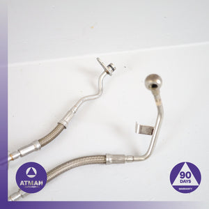 BMW G30 M550i 4.4L V8 N63 Right &amp; Left Turbocharger Oil Line Set 7934654 OEM