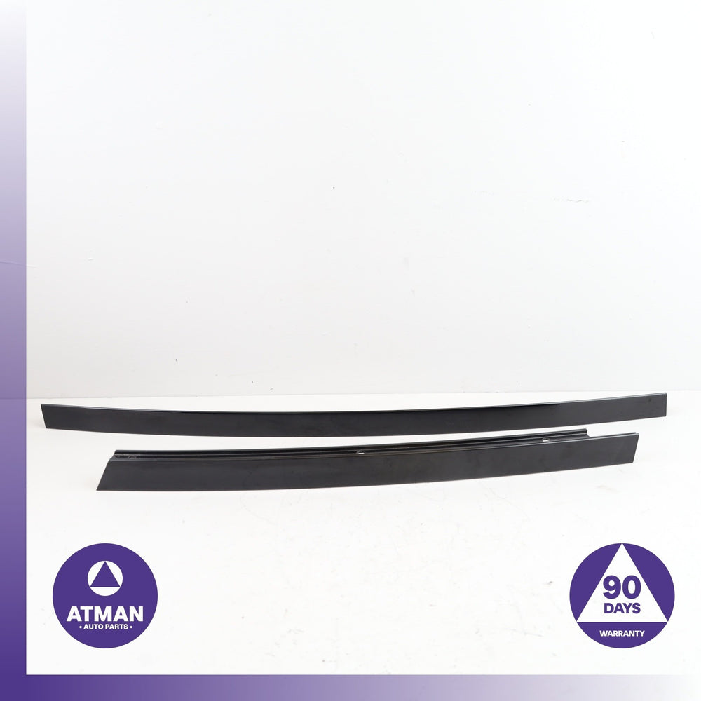 14-18 BMW F15 X5 Rear Left Door Window Molding Trim Set 7289657 OEM