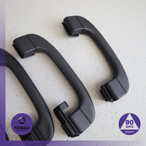 07-13 BMW E70 X5M Left and Right Interior Upper Roof Grab Handle Black Set OEM