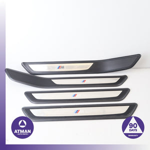 BMW F02 750i 740i LWB M-Sport Front &amp; Rear Door Lower Step Sill Panel Set OEM